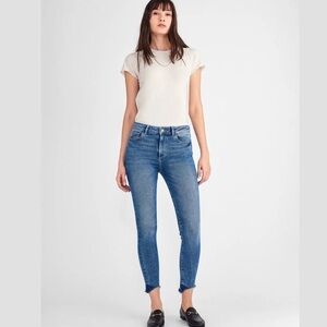 Dl1961 Farrow high-rise skinny jeans burton wash button fly sz 27